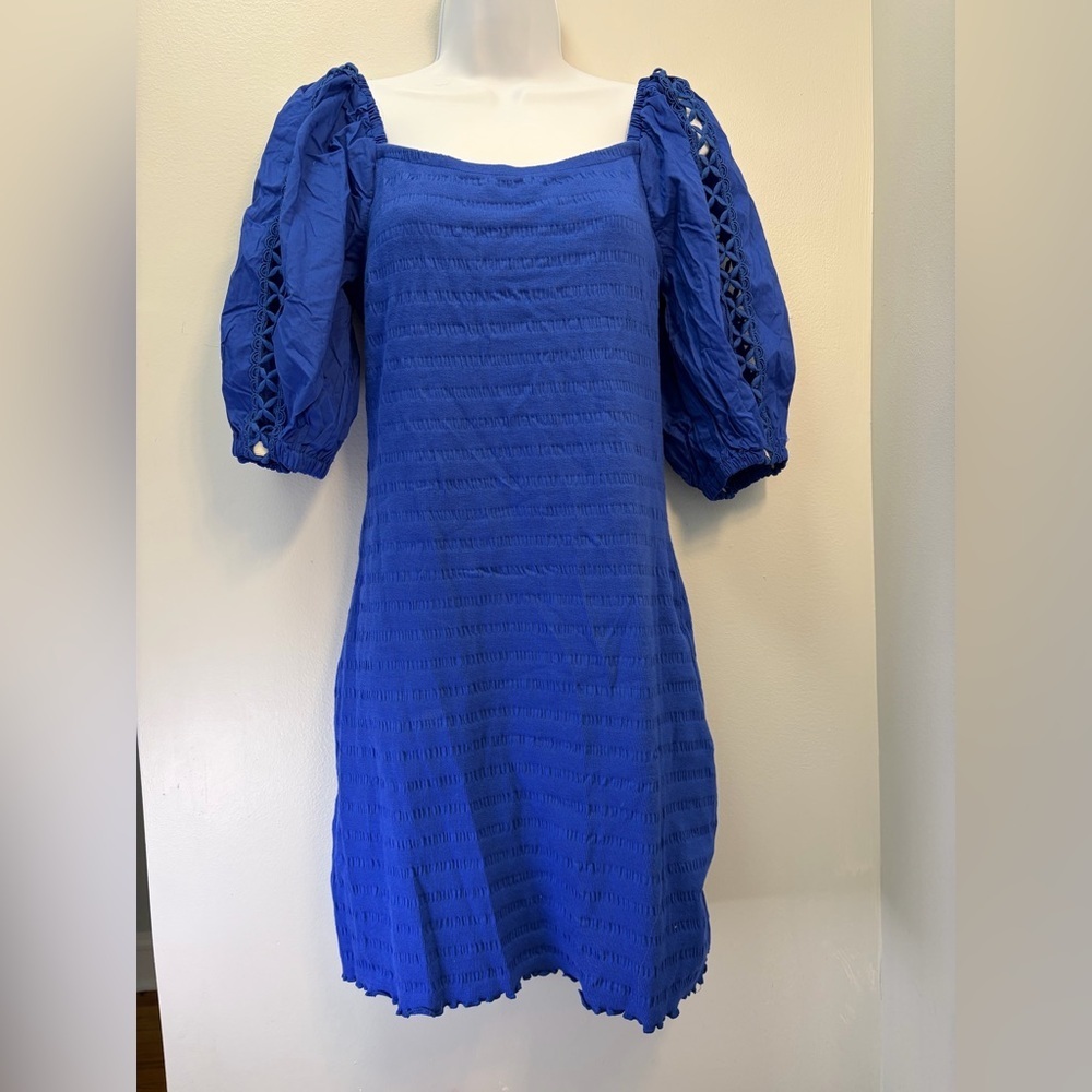 Betsey Johnson Royal Blue Long Sleeve Dress